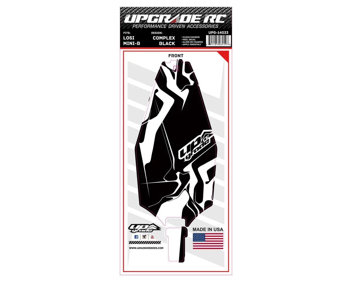 Upgrade Rc Chassis Protector For Losi™ Mini-B (Complex Black) (1) 1