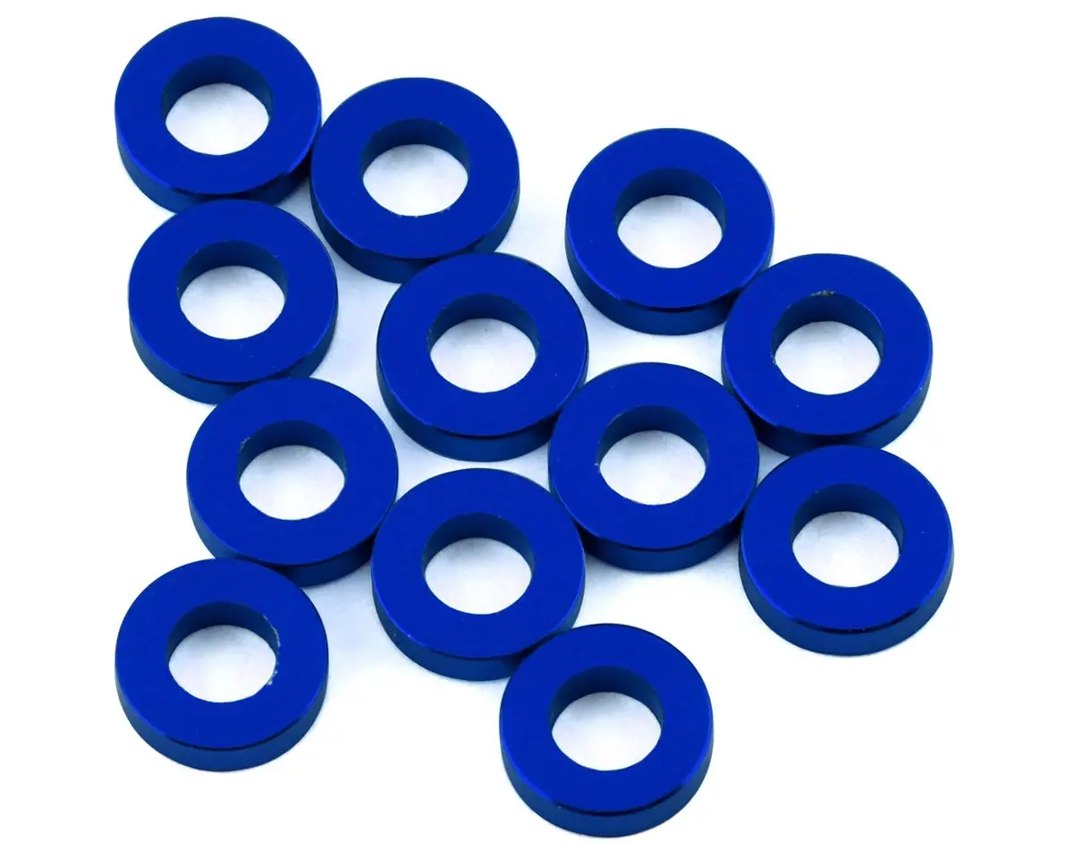 V-Force Designs 3X6x1.5Mm Ball Stud Shims (Blue) (12) 1