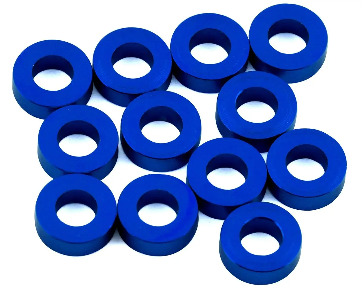V-Force Designs 3X6x2.0Mm Ball Stud Shims (Blue) (12) 1