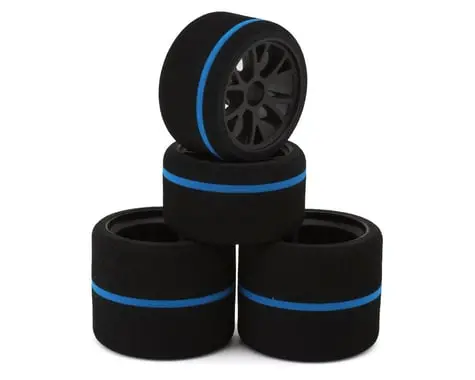 Excelerate 1/12 Pan Car Pre-Mounted Front & Rear Foam Tires Combo (Spec) 1
