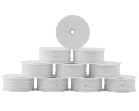 Xray "Aerodisk" 2Wd Front Buggy Wheels (White) (10) (Xb2) (Hard) W/12Mm Hex 1
