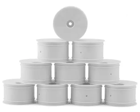 Xray "Aerodisk" 2.2 Rear Buggy Wheels (White) (10) (Xb2/Xb4) (Hard) W/12Mm Hex 1