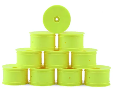 Xray "Aerodisk" 2.2 Rear Buggy Wheels (Yellow) (10) (Xb2/Xb4) (Hard) W/12Mm Hex 1