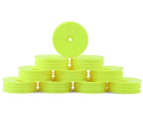 Xray Slim "Aerodisk" 2Wd Front Buggy Wheels (Yellow) (10) (Xb2) W/12Mm Hex 1