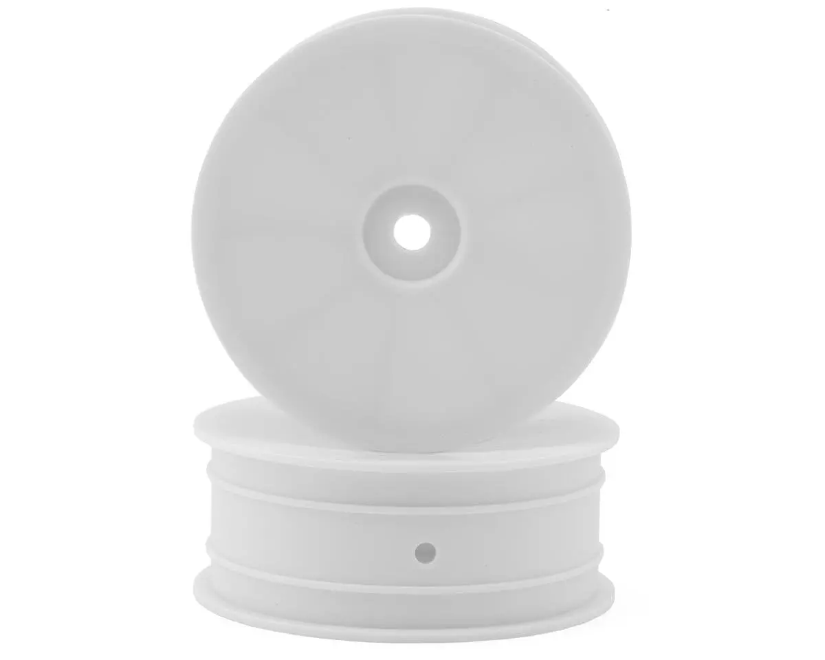 Xray "Aerodisk" 2Wd Front Buggy Wheels (White) (2) (Xb2) (Hard) W/12Mm Hex 1