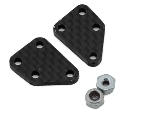 Xtreme Racing Team Associated Rc10 Gt Classic Carbon Rear Lower Shock Mounts (2.5Mm) (2) 1