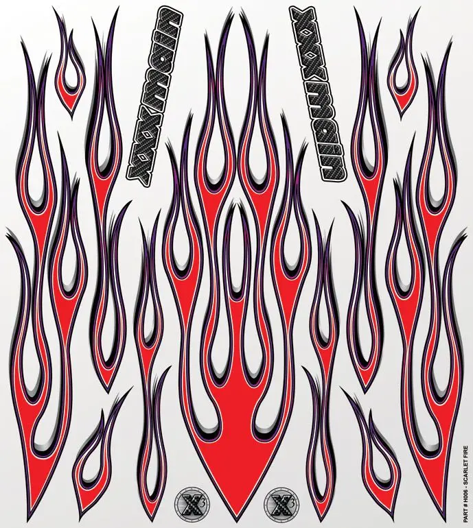 Xxx Main Racing Scarlet Fire Large Decal 1