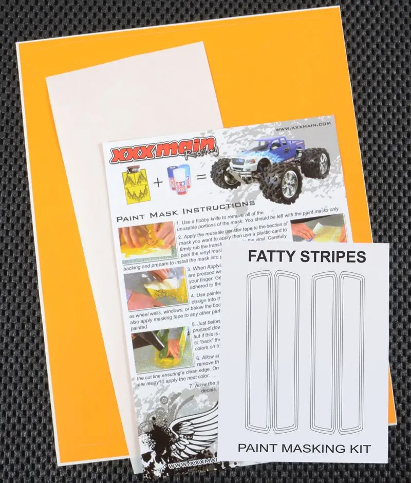 Xxx Main Racing Fatty Stripes Paint Mask 1
