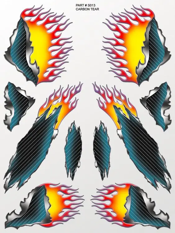 Xxx Main Racing Carbon Tear Sticker Sheet 1