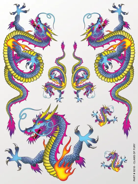 Xxx Main Racing Claws Of Fury Sticker Sheet 1