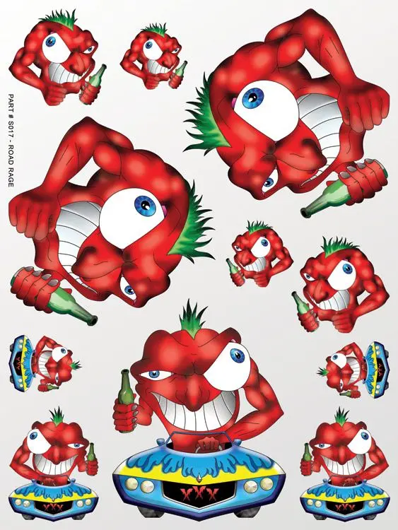 Xxx Main Racing Road Rage Sticker Sheet 1
