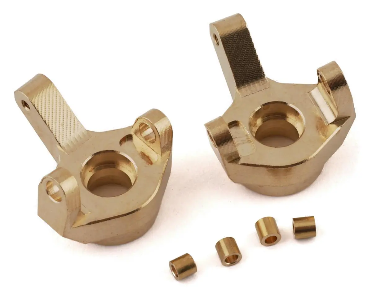 Yeah Racing Scx24 Brass Front Steering Knuckles 1