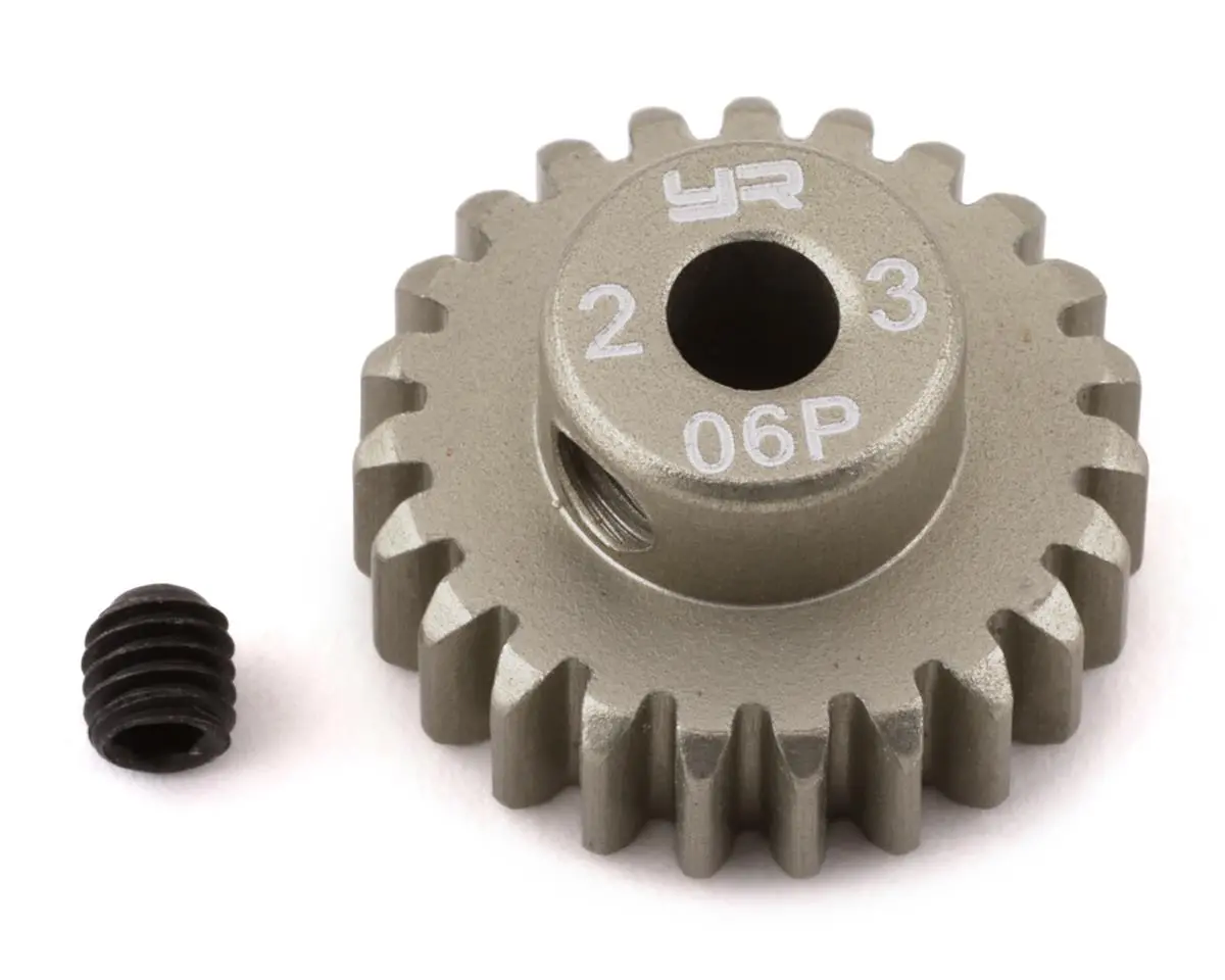 Yeah Racing Mod 0.6 Hard Coated Aluminum Pinion Gear (23T) 1