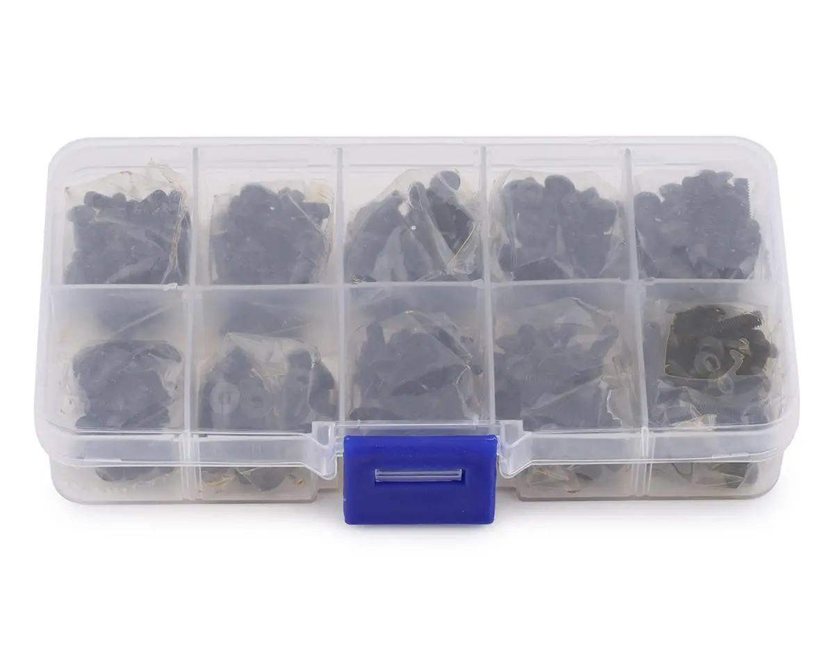 Yeah Racing 3Mm Carbon Steel Screw Set W/Case (300) (Flat Head/Button Head) 1
