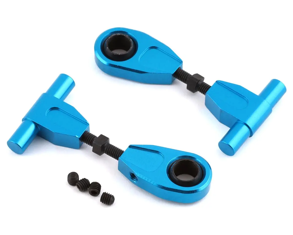 Yeah Racing Tamiya Tt-02 Aluminum Upper Front Suspension Arm (Blue) (2) 1