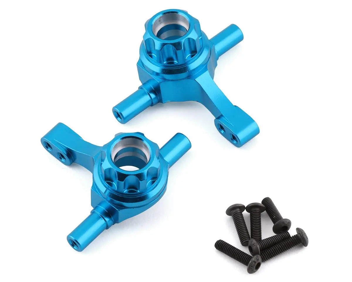 Yeah Racing Tamiya Tt-02 Aluminum Steering Knuckle Set (Blue) (2) 1