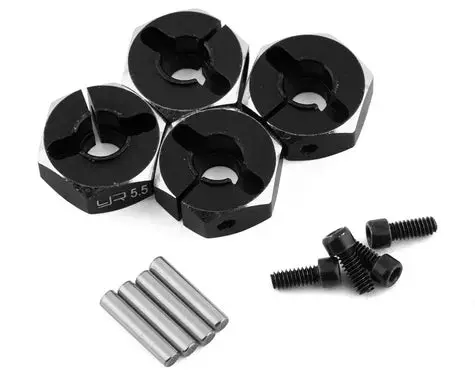 Yeah Racing Aluminum Clamping 12Mm Hex (Black) (4) (5.5Mm) 1