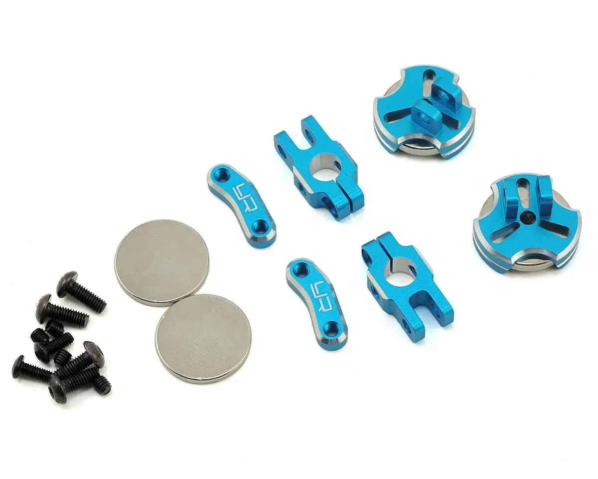 Yeah Racing Aluminum Cnc Magnetic Invisible Body Mount (Blue) 1