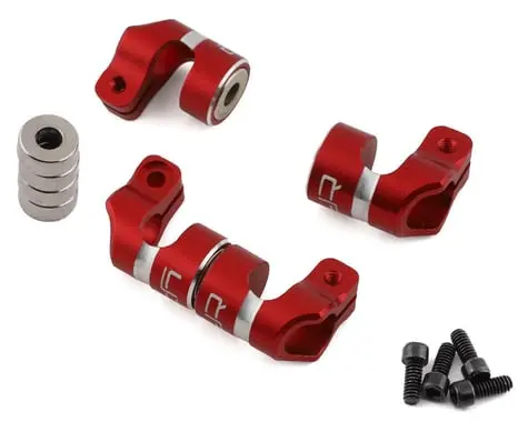 Yeah Racing Aluminum Magnetic Body Hole Marker Kit (Red) 1