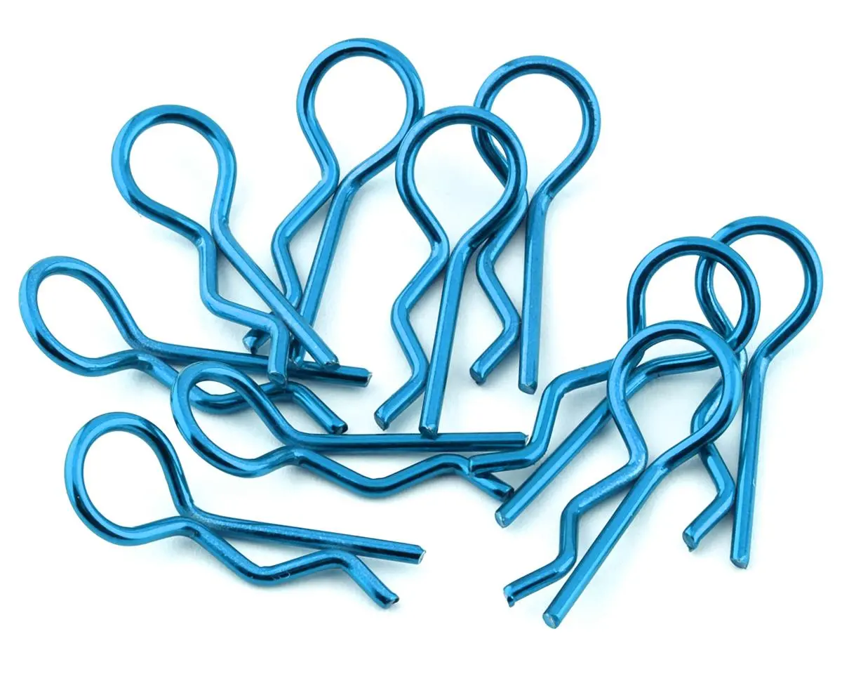 Yeah Racing Body Clips (Blue) (10) (1/10 Or 1/8 Scale) 1