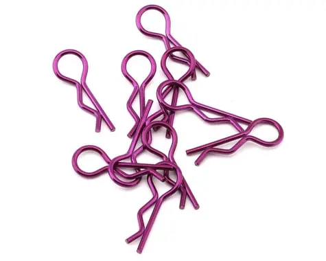 Yeah Racing Body Clips (Purple) (10) (1/10 Or 1/8 Scale) 1