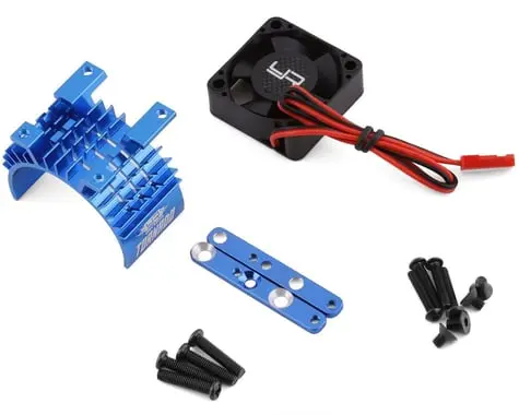 Yeah Racing 540/550 Aluminum Heat Sink W/30Mm High Speed Tornado Fan (Blue) 1