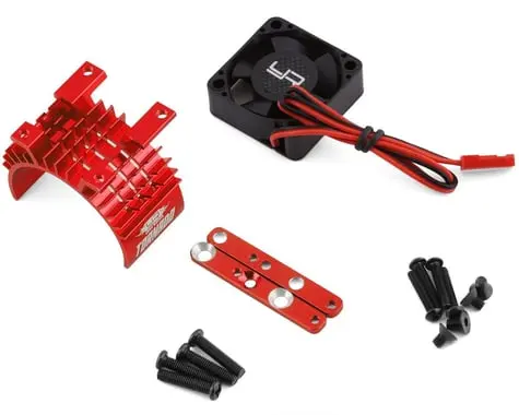 Yeah Racing 540/550 Aluminum Heat Sink W/30Mm High Speed Tornado Fan (Red) 1
