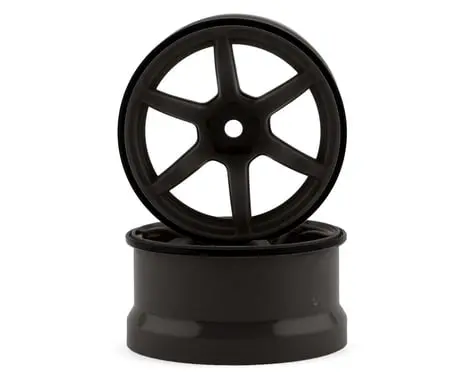 Yokomo 12Mm Hex Racing Performer High Traction Rwd Drift Wheels (Titanium) (2) (6Mm Offset) 1
