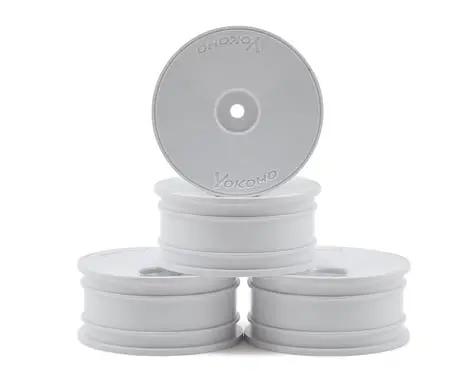 Yokomo 12Mm Hex Precision 1/10 Touring Car Wheels (Medium Narrow) (4) (White) 1