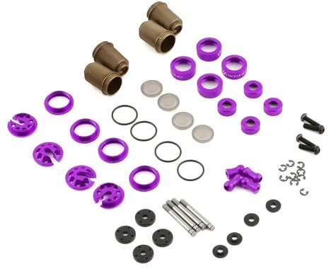 Yokomo Yd-2 Super Low Friction Aluminum Big Bore Shock Set (Purple) 1