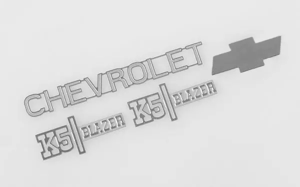 Rc4wd Chevrolet Blazer Metal Emblem Set 1