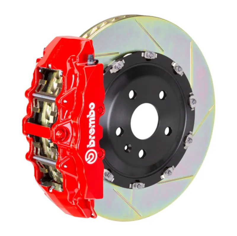Brembo 12-18 Cls550/15-18 Cls400 Front Gt Bbk 6 Piston Cast 380X34 2Pc Rotor Slotted Type1-Red 1