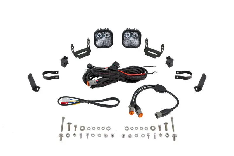 Diode Dynamics Ss3 Led Bumper 1 3/4 In Roll Bar Kit Sport - White Combo (Pair) 1
