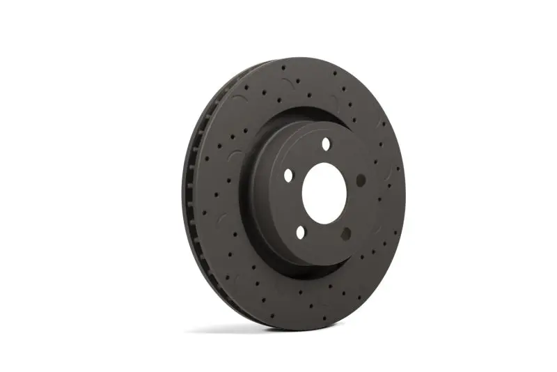 Hawk Talon Drilled & Slotted Rear Brake Rotors For 1991 Ford Escort 1