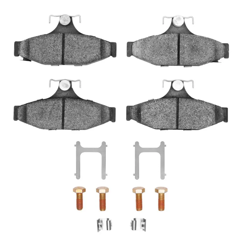 R1 Semi-Metallic Rear Brake Pad & Hardware Kit For 1985–1997 Chevrolet Corvette C4 1