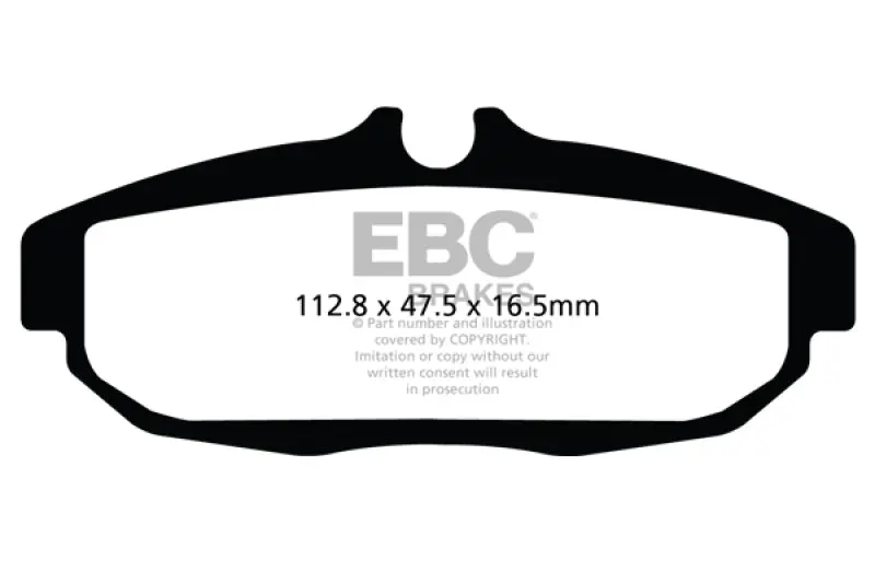 Ebc Ultimax2 Rear Brake Pads For 2012 Ford Mustang Shelby Gt500 5.8L Supercharged 2