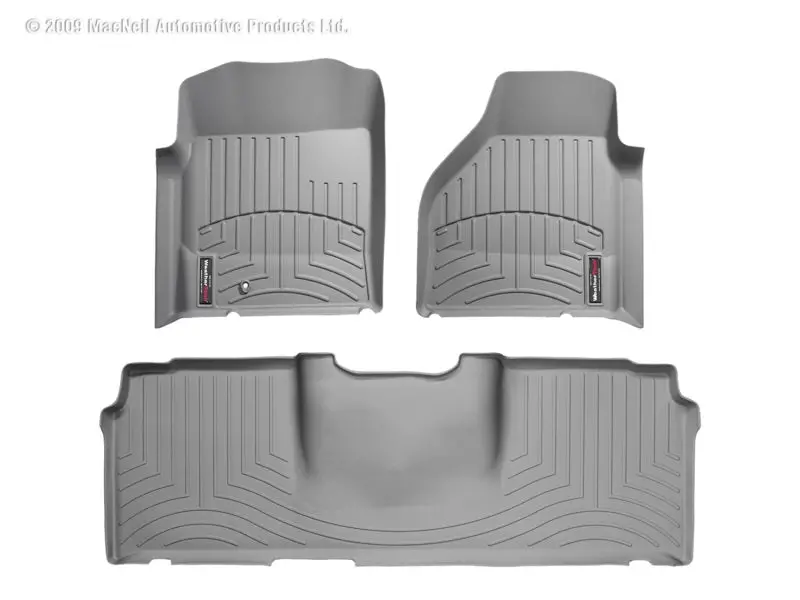 Wt Floorliner Front Floor Mat – Textured Grey All-Weather Interior Liner 1