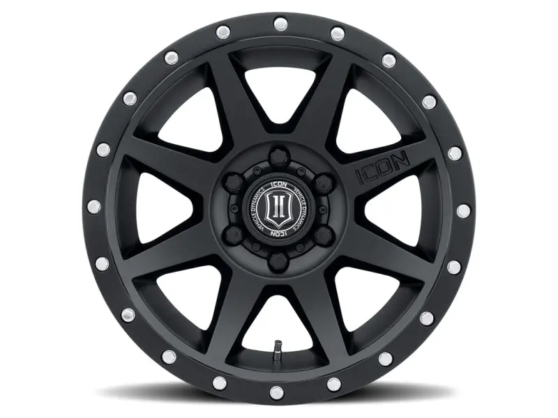 Icon Rebound Satin Black Off-Road Wheel: 17×8.5″, 6×5.5″, +25Mm Offset, 5.75″ Backspace, 95.1Mm Bore 2