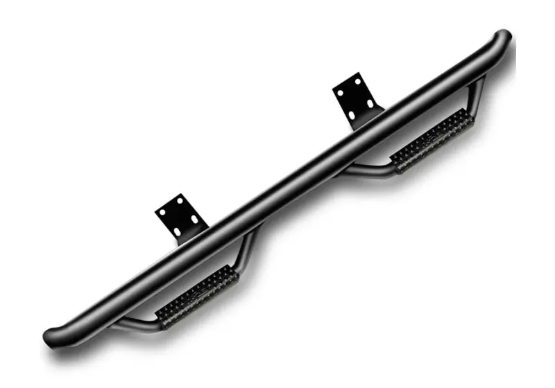 N-Fab Nerf Step Side Bars – Texas Black Finish, Cab-Length, Fits 2001–2006 Chevy/Gmc 1500–3500 Crew Cabs 1
