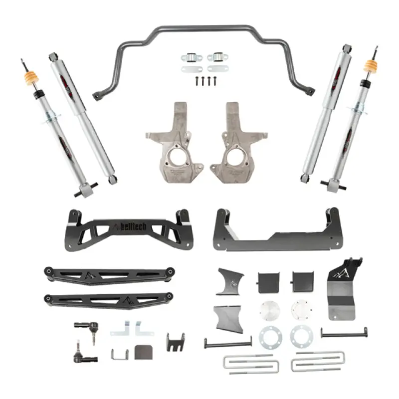 Belltech 7–9-Inch 4Wd Suspension Lift Kit With Performance Shocks For 2016–2018 Chevrolet Silverado & Gmc Sierra 1500 1