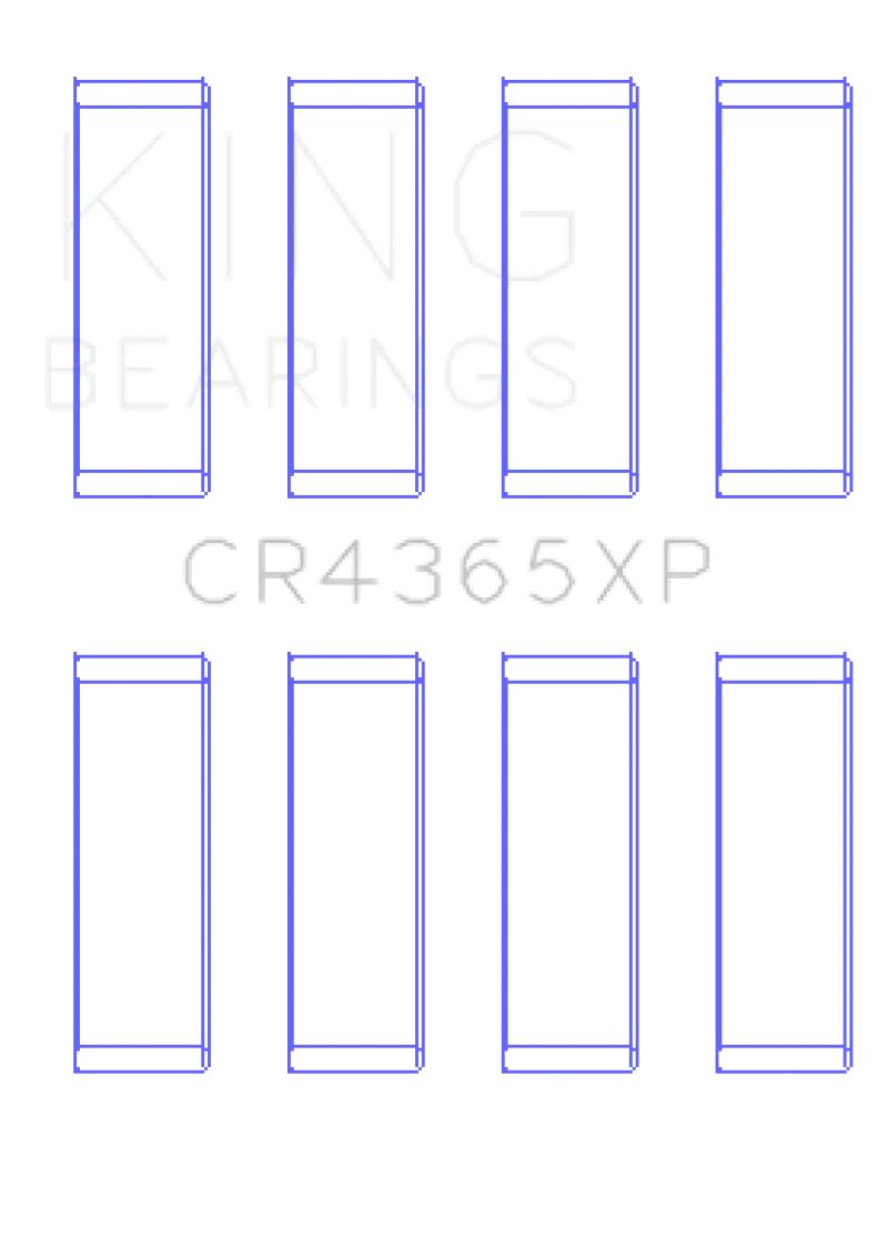King Ford Zetec S/Ecoboost 1.6 (Size .026) Connecting Rod Bearing Set Of 6 1
