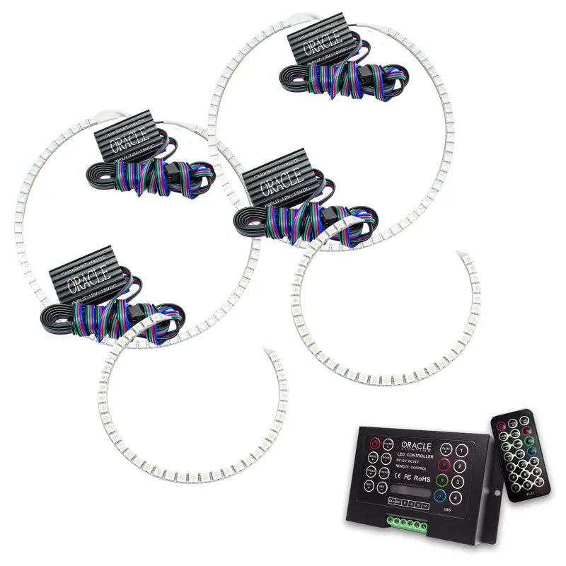 Oracle Lighting Gmc Denali 2007–2010 Halo Headlight Kit With Colorshift Technology And 2.0 Smart Controller 1