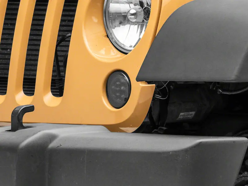 Raxiom Axial Series Smoked Led Turn Signal Lights For 2007–2018 Jeep Wrangler Jk 1