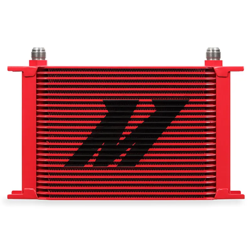 Mishimoto Universal 25-Row Red Oil Cooler – High-Performance Stacked-Plate Design 1