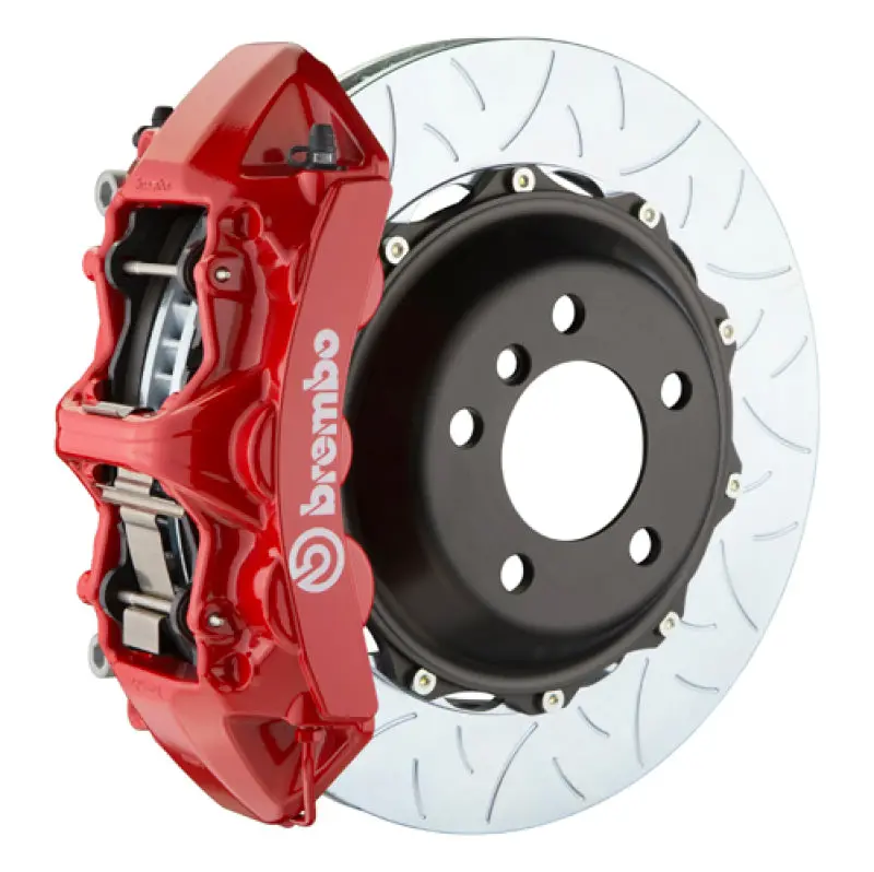 Brembo Front Gt Big Brake Kit For Ford Focus Rs (2016–2018) — 6-Piston Calipers, 380X32Mm Slotted Two-Piece Rotors, Type 3 Red 1