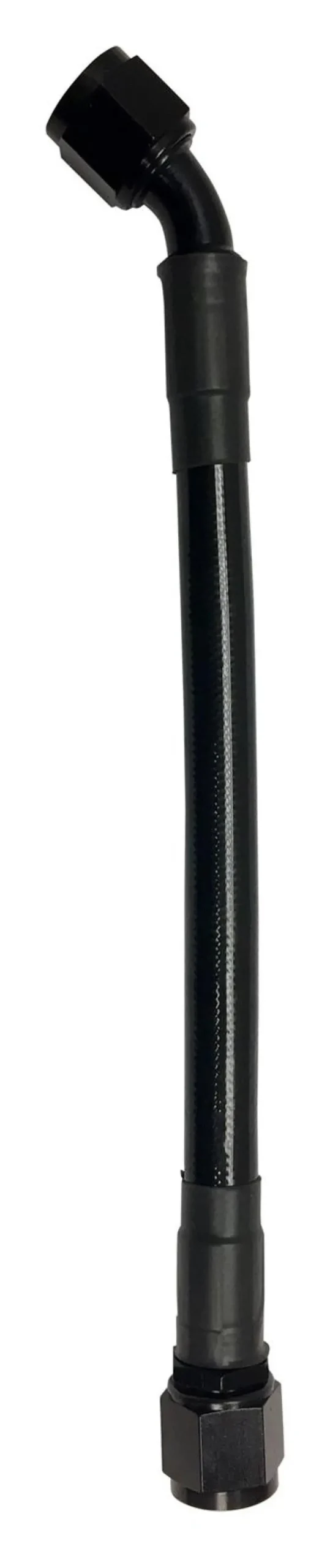Fragola -6An Ext Black Ptfe Hose Assembly Straight X 45 Degree 36In 1
