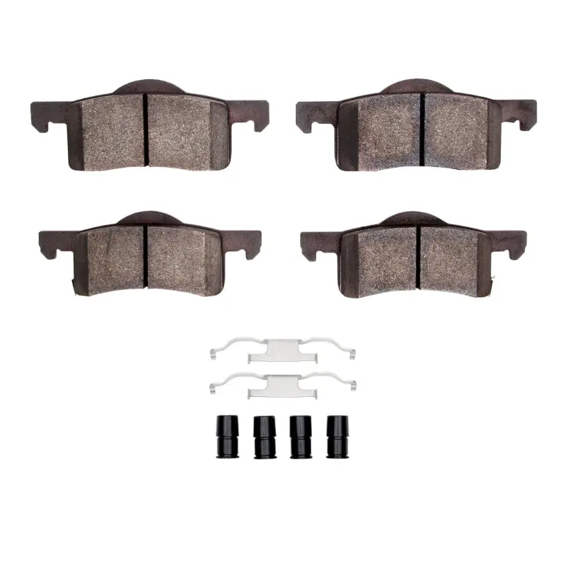 R1 Semi-Metallic Rear Brake Pad & Hardware Kit For 2002–2006 Ford Expedition 1