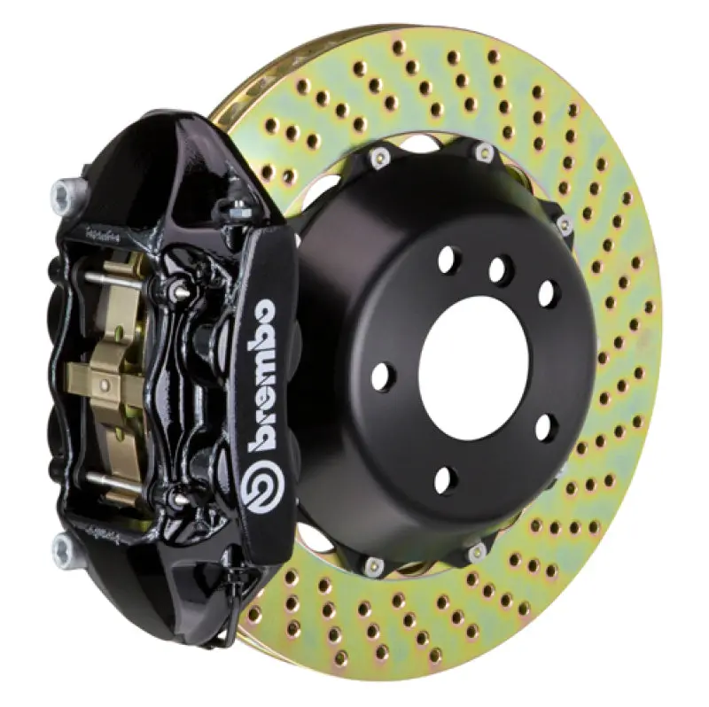 Brembo Gt Big Brake Kit For 2015–2019 Corvette Z06 – Rear Drilled 380X28Mm Two-Piece Rotors, Black Finish 1