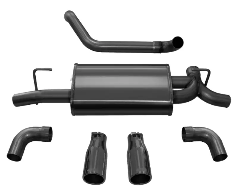 Corsa Sport Axle-Back Exhaust System — Dual Rear Exit With Black Tips For 2018–2023 Jeep Wrangler Jl (2.5" Diameter) 2