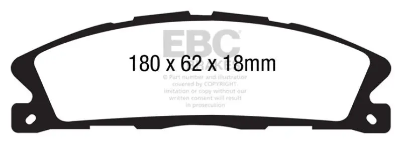 Ebc Ultimax2 Front Brake Pads For 2013+ Ford Explorer 3.5L Twin-Turbo 4Wd Models 1